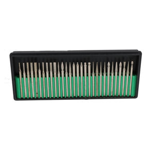 Diamond Deburring Engraving Set Suitable For Most Rotary Tools 150 Grit 30pc