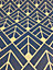 Diamond Geometric Wallpaper Navy Blue Gold Glitter Shimmer 3D Effect Rasch