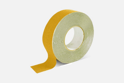 Diamond Grip General Purpose Anti Slip Tape 25mm x 18.3m Roll Yellow