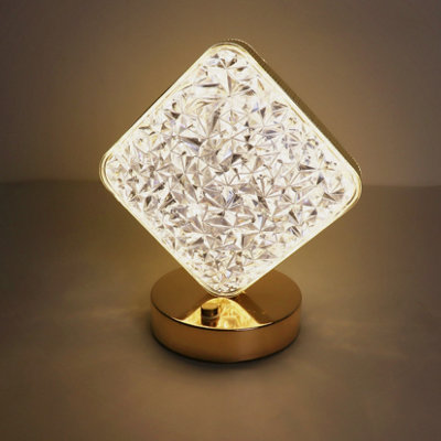 Diamond - shaped LED Night Light - Ideal for Bedroom 3 Color Modes
