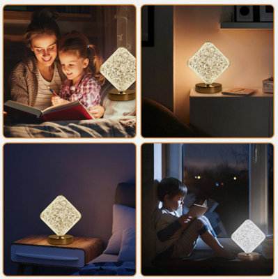 LAMPUP × NATAL DESIGN DIAMOND INSIDE ND2 Diamond - shaped LED Night Light - Ideal for Bedroom 3 Color Modes