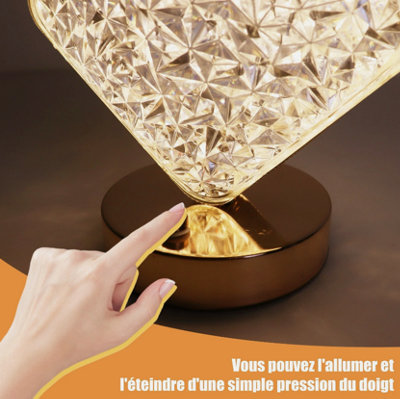 Diamond - shaped LED Night Light - Ideal for Bedroom 3 Color Modes