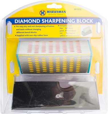 Diamond Sharpening Block Stone Scissors Sharpener Hand Tool Multi ...