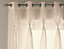 Diana Voile 145cm x 183cm Cream Ring Top Curtain Panel