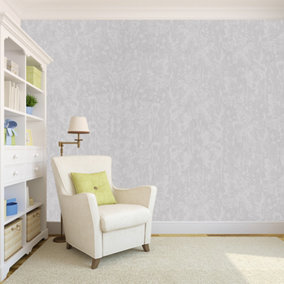 Diatomite Grey Wallpaper Modern Plain Effect No Woven Wallpaper Roll 5m²