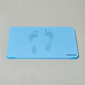 Diatomite Stone Bath Mat - Blue