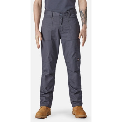 Dickies Action Flex Trade Work Trousers Grey - 30S | DIY at B&Q