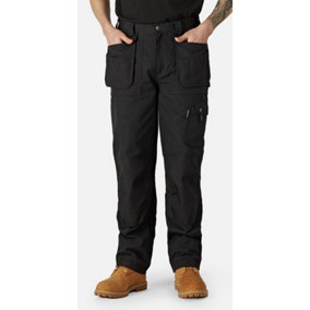 Dickies Eisenhower Premium Reinforced Multi-Pocket Work Trousers Black - 34R