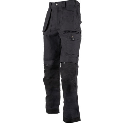 Reinforced Dickies Multi-Pocket at B&Q Black - Work DIY Premium | Eisenhower 36R Trousers