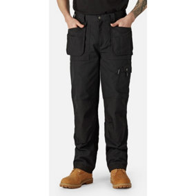 Dickies Eisenhower Premium Reinforced Multi-Pocket Work Trousers Black - 36S