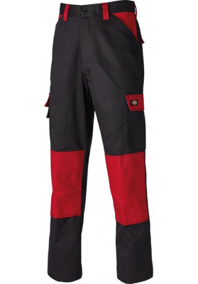 Dickies red hot sale and black trousers