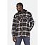 Dickies - Fleece Hood Flannel Shirt Jack - Black - Fleece - L
