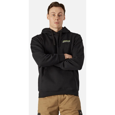 Dickies Stowe Graphic Hoodie Black Hoodie XL DIY at B Q