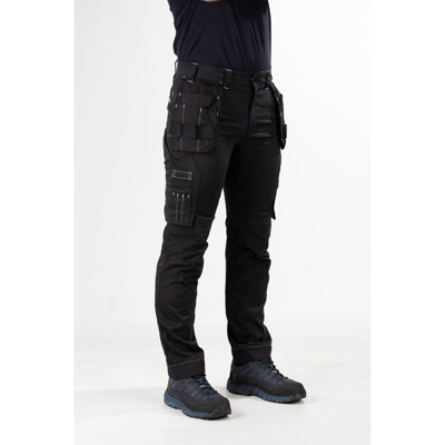Dickies Universal Flex Slim Fit Work Trousers Black - 30R