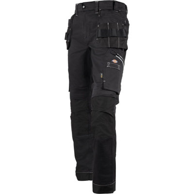 Dickies Daydream Work Pants ブラック34 OVY Dickies Universal Flex Slim Fit Work Trousers Black - 34R