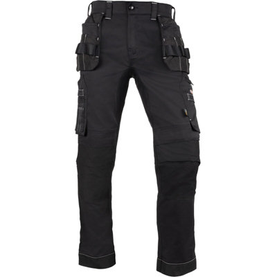 Dickies Universal Flex Slim Fit Work Trousers Black - 36R