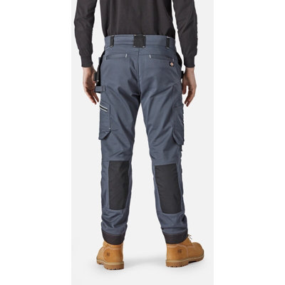 Dickies Universal Flex Slim Fit Work Trousers Grey - 38R
