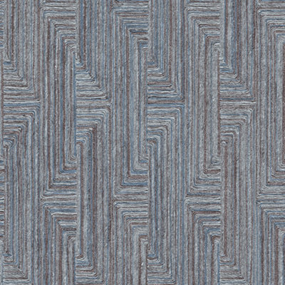 DID Retro String Motif Navy Blue Wallpaper