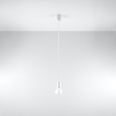 Diego Polyvinyl Chloride (Pvc) White 1 Light Classic Pendant Ceiling Light