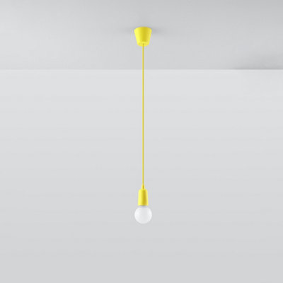 Diego Polyvinyl Chloride (Pvc) Yellow 1 Light Classic Pendant Ceiling Light