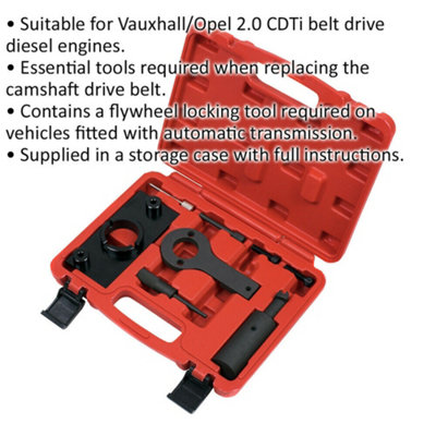 Diesel Engine Camshaft Timing Locking Tool Kit for Vauxhall