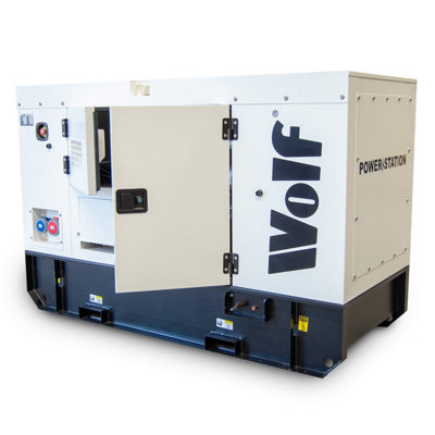 Diesel Generator Set Wolf Contractor 44kVA 35.2kW 415v 3 Phase Water ...