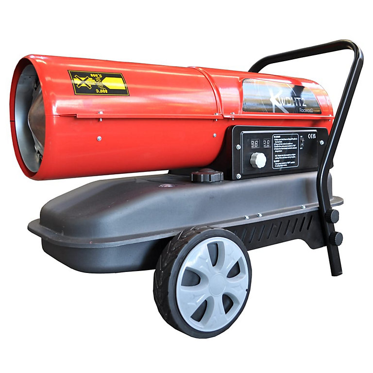 Diesel Heater Kerosene Space 12L 10kW RocwooD 35000 BTU Workshop Garage