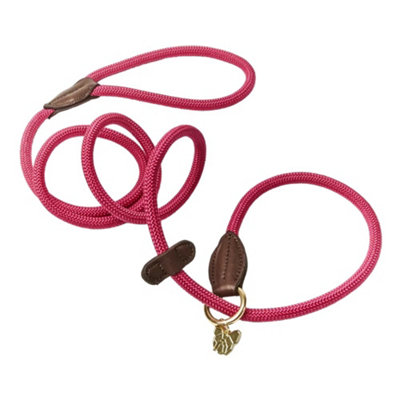 Digby & Fox Leather Dog Slip Lead Pink (One Size) Price Comparisons | Compare The Build