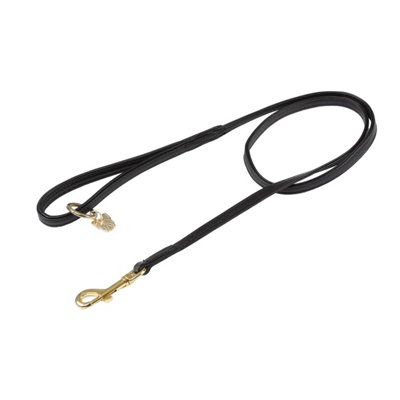 Digby & Fox Leather Padded Dog Lead Black (1.2cm) Price Comparisons | Compare The Build