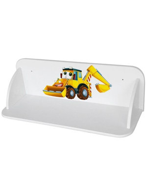 Digger Wooden Wall Mounted Bookshelf