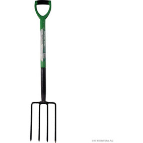 Digging Fork Heavy Duty Gardening Lawn Tool Garden Planting Lightweight Soft Plastic Handle Grip Carbon Steel