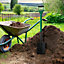 Digging Shovel Steel Gardening Soil Border Spade Pvc Handle New