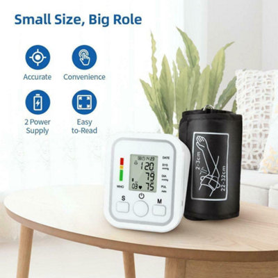 Digital Automatic Upper Arm Blood Pressure Monitor with Memory & Heart Rate