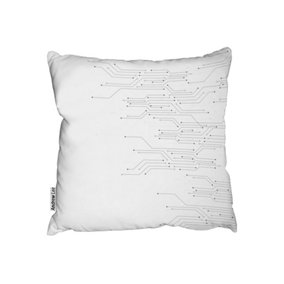 digital background with technology circuit board (Outdoor Cushion) / 60cm x 60cm