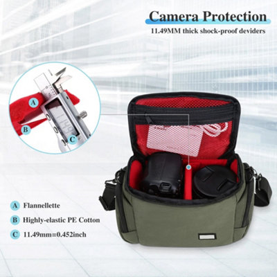 Extra Large Waterproof DSLR/SLR Camera Backpack For Nikon Sony Canon – Holds Lenses & Gear