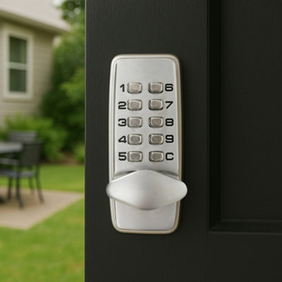 Digital Code Door Lock Weather Resistant Keyless Keypad Combination Key Coded Button Lock