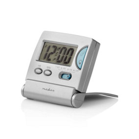 Digital Desk Travel Alarm Clock with Backlight LCD Display and Snooze Function