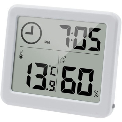 Digital Indoor Thermometer and Hygrometer with 3.2 Inch LCD Screen and ...