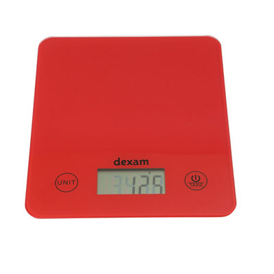 Digital Kitchen Scales in Red Colour