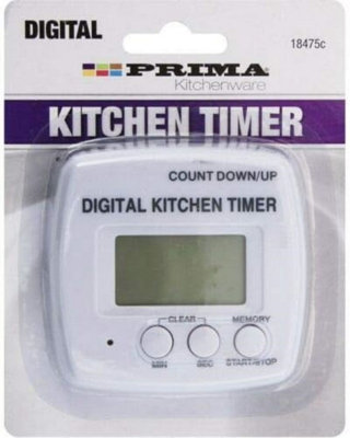 Digital Kitchen Timer Memory Cooking Stopwatch Lcd Alarm Chef Egg Beep Count