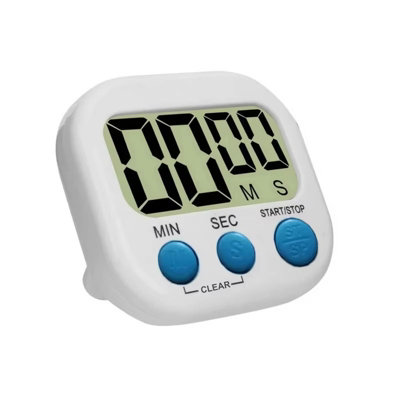 Digital Kitchen Timer with Magnetic Back Large LCD Display, Loud Alarm ...