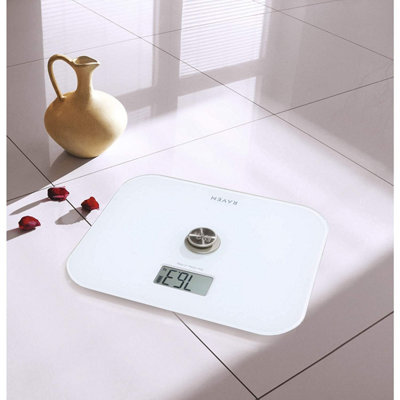 Digital LCD Bathroom Weighing Scales Battery Free Kinetic Tempered Glass High Precision Scale Displays Weight in