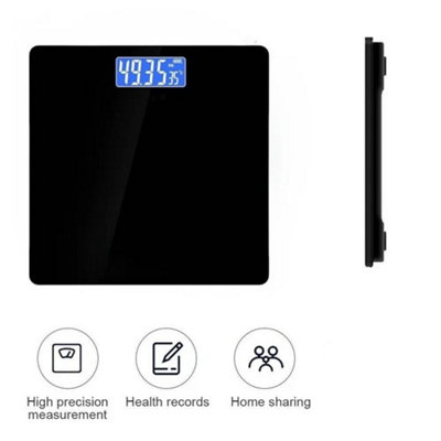 Digital LCD Glass Bathroom Body Weight Scale