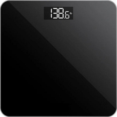 Digital LCD Glass Bathroom Body Weight Scale