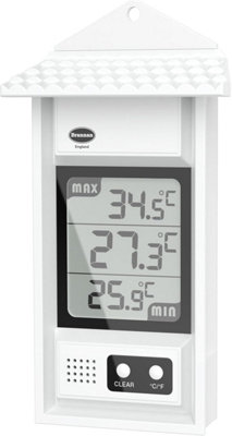 Digital Max Min Greenhouse Thermometer - Monitor Max and Min Temperatures In The Greenhouse Garden or Home