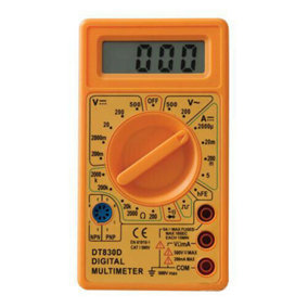 Digital Multimeter AC DC Voltage Current Continuity Circuit Checker Tester