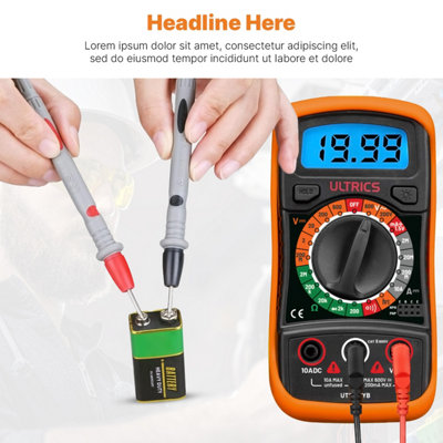 Digital Multimeter, Voltmeter Ammeter Ohmmeter Circuit Checker with ...