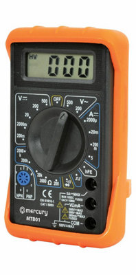 DIGITAL MULTITESTER Multimeter Test Meter Volt Amp Continuity Tester