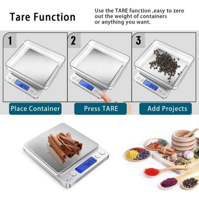 Digital scale 0.1g to 1000g High-precision Weighing kitchen Scale