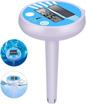 Digital Solar Floating Pool Thermometer, LCD, Electronic, for Indoor ...